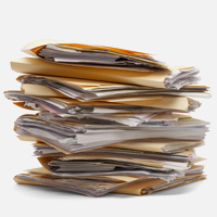 Stack of files | lots of work